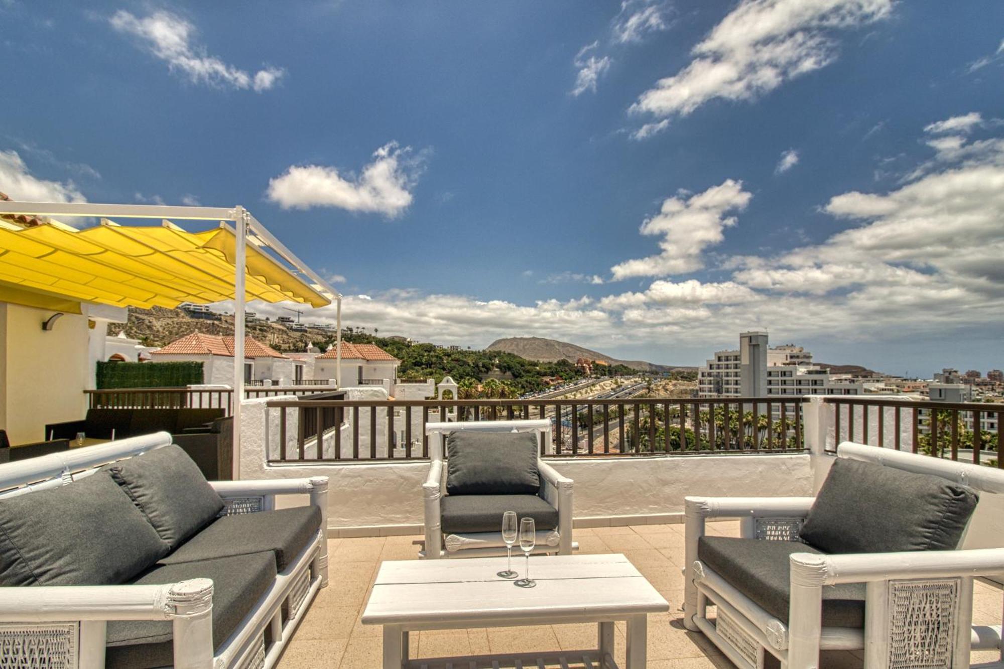 Penthouse Sea View Jacuzzy Terrace & Pool Apartamento Playa Feñabe Exterior foto
